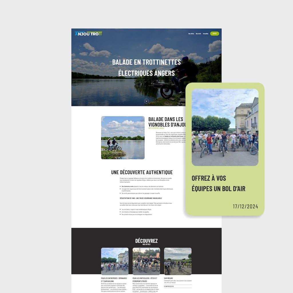 Site wordpress pas cher packagé, en version ordinateur