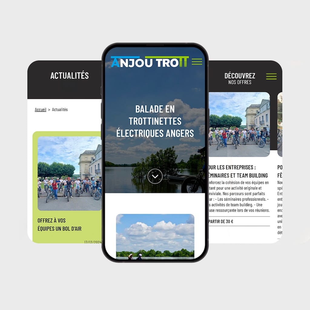 Site wordpress pas cher packagé, en version mobile